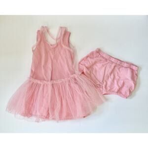 Monica + Andy Dress Pink Tutu 12-18 Mos Girl Toddler Baby Ballet EUC